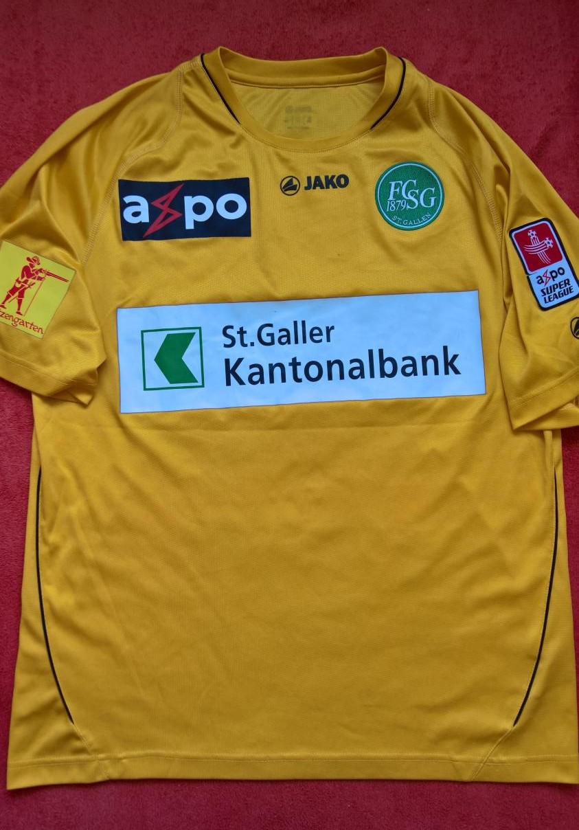 maillot fc saint-gall third 2010-2011 rétro