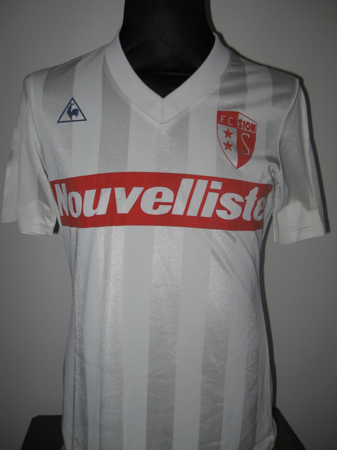 maillot fc sion domicile 1985-1986 pas cher