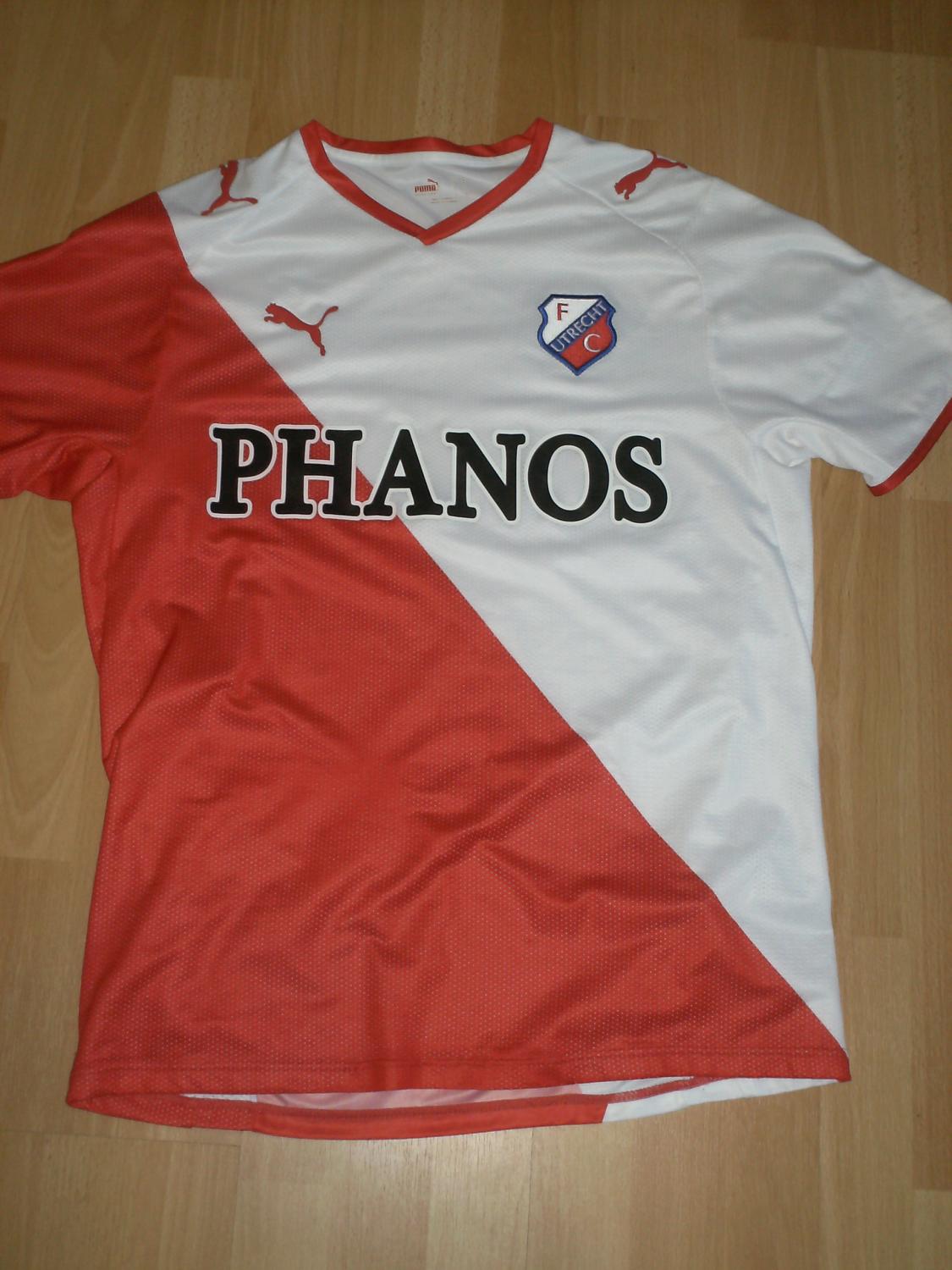 maillot fc utrecht domicile 2007-2010 rétro