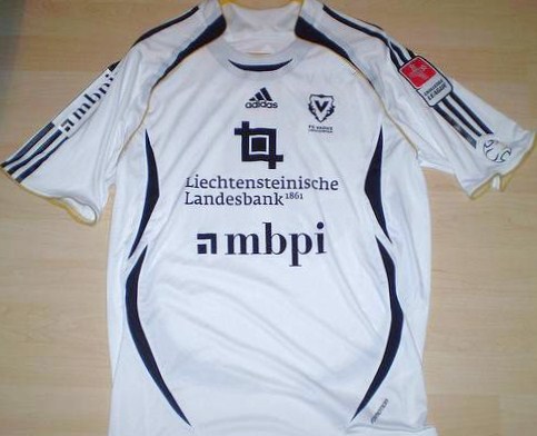 maillot fc vaduz exterieur 2007-2008 rétro