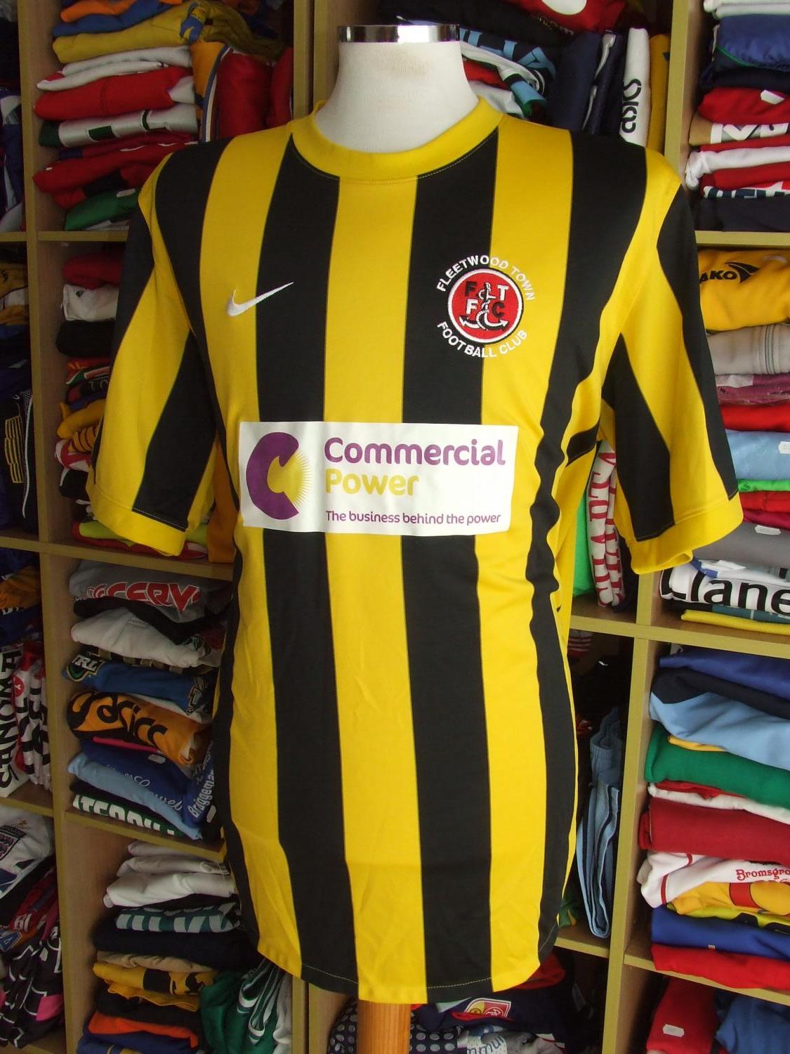 maillot fleetwood town fc exterieur 2009-2011 rétro