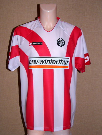 maillot fsv mayence 05 domicile 2006-2007 rétro