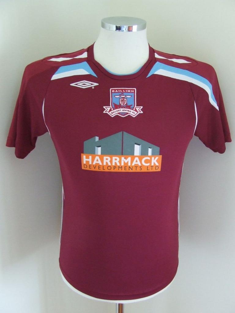 maillot galway united domicile 2007-2008 rétro