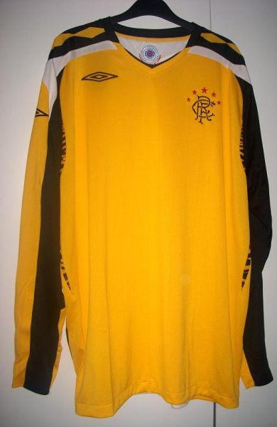 maillot glasgow rangers gardien 2007-2008 rétro