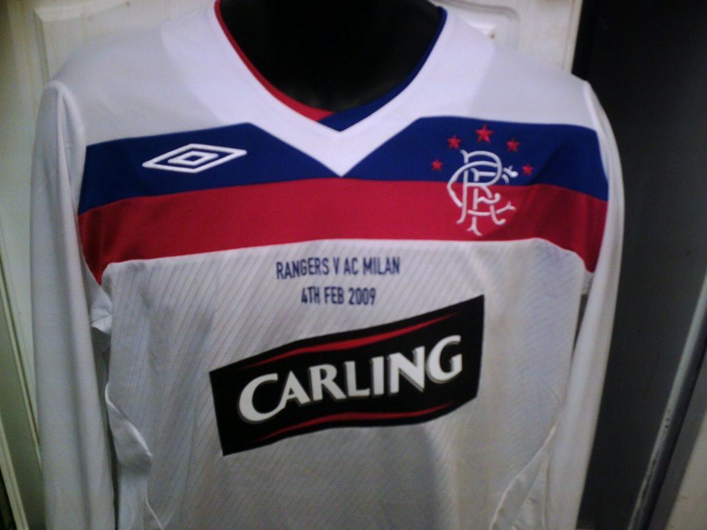 maillot glasgow rangers particulier 2008-2009 rétro