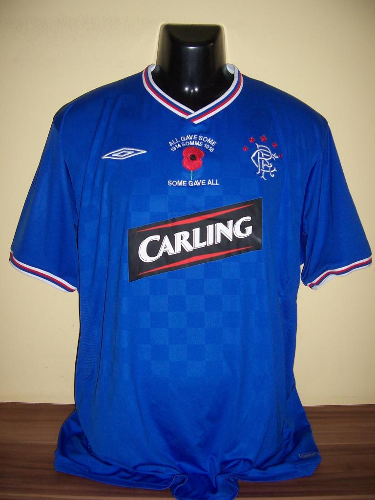 maillot glasgow rangers particulier 2009-2010 rétro