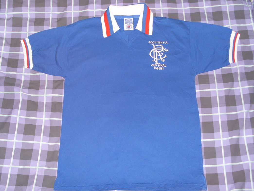 maillot glasgow rangers réplique 1980-1981 pas cher
