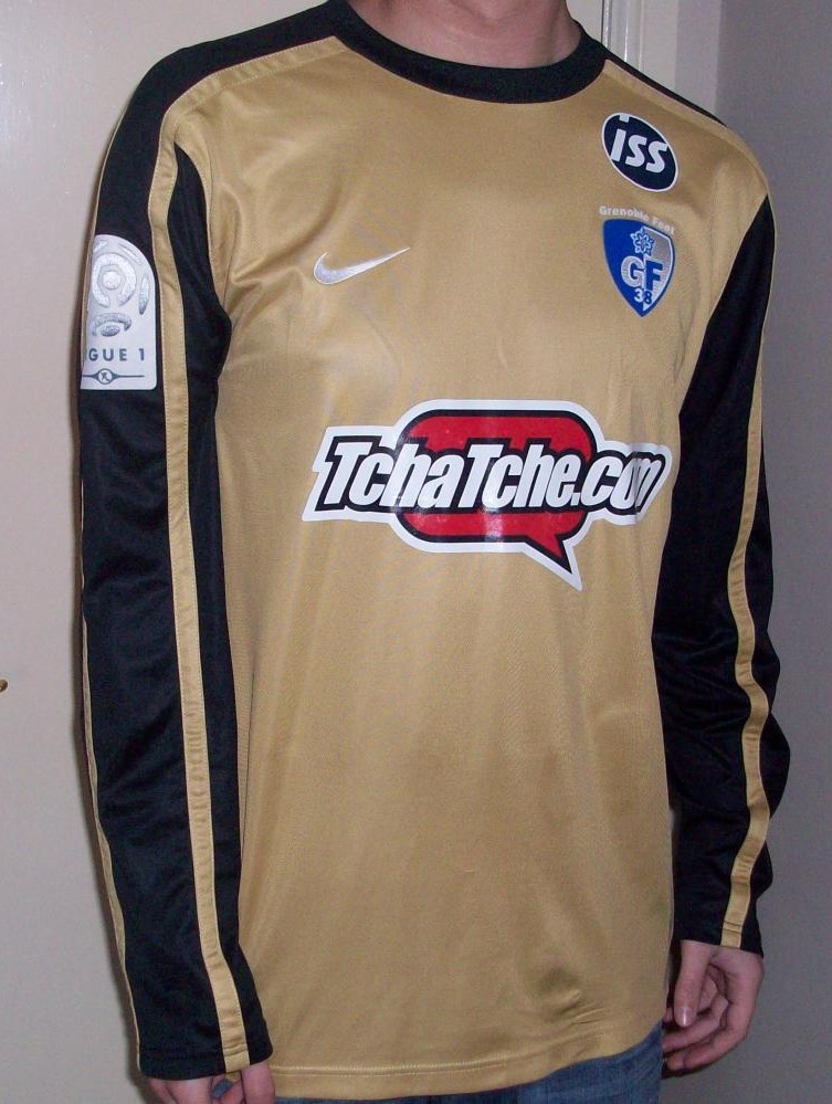 maillot grenoble foot 38 exterieur 2009-2010 rétro