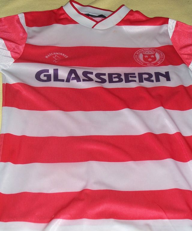 maillot hamilton academical domicile 1986-1987 rétro