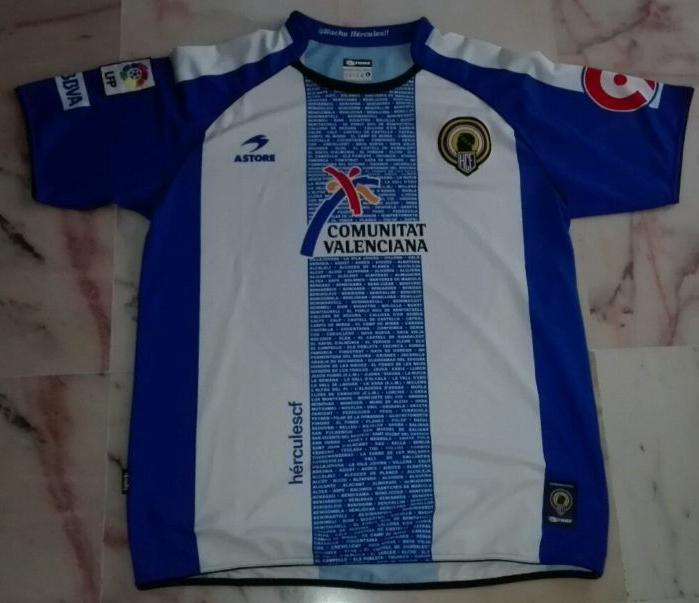 maillot hércules de alicante cf domicile 2008-2010 pas cher