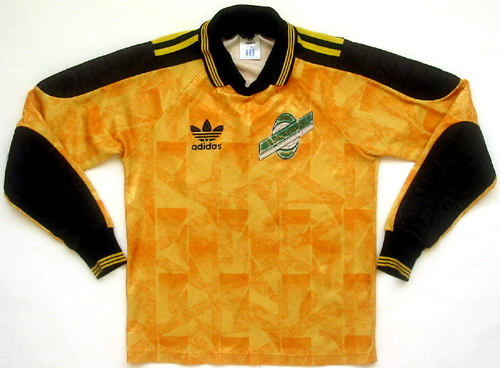 maillot hibernian fc gardien 1991-1992 rétro