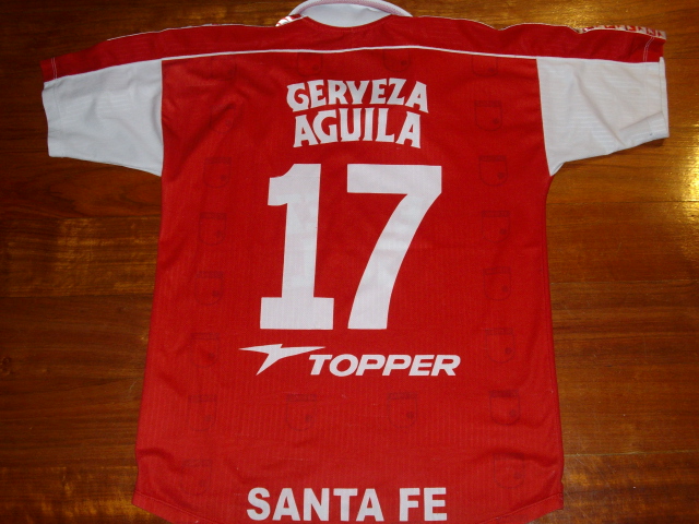 maillot independiente santa fe domicile 1999 rétro maillot independiente santa fe domicile 1999 rétro