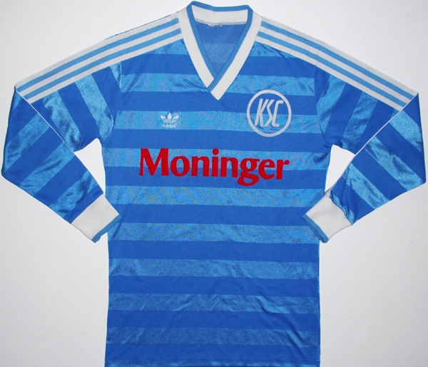 maillot karlsruher sc domicile 1984-1985 rétro