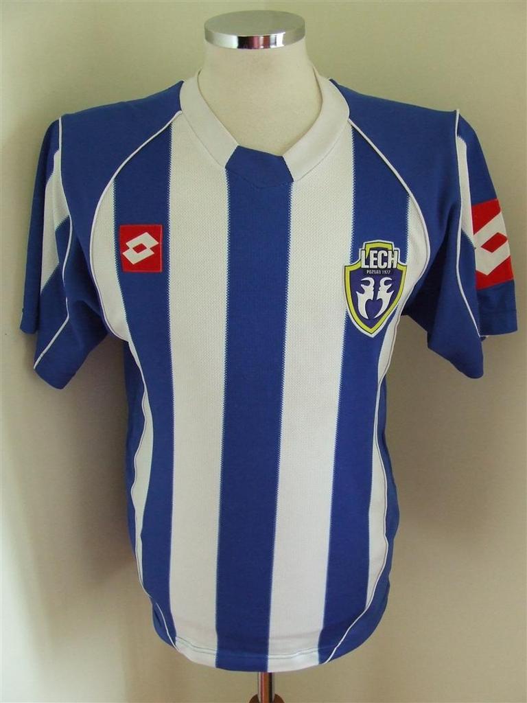 maillot lech poznań domicile 2004-2005 rétro