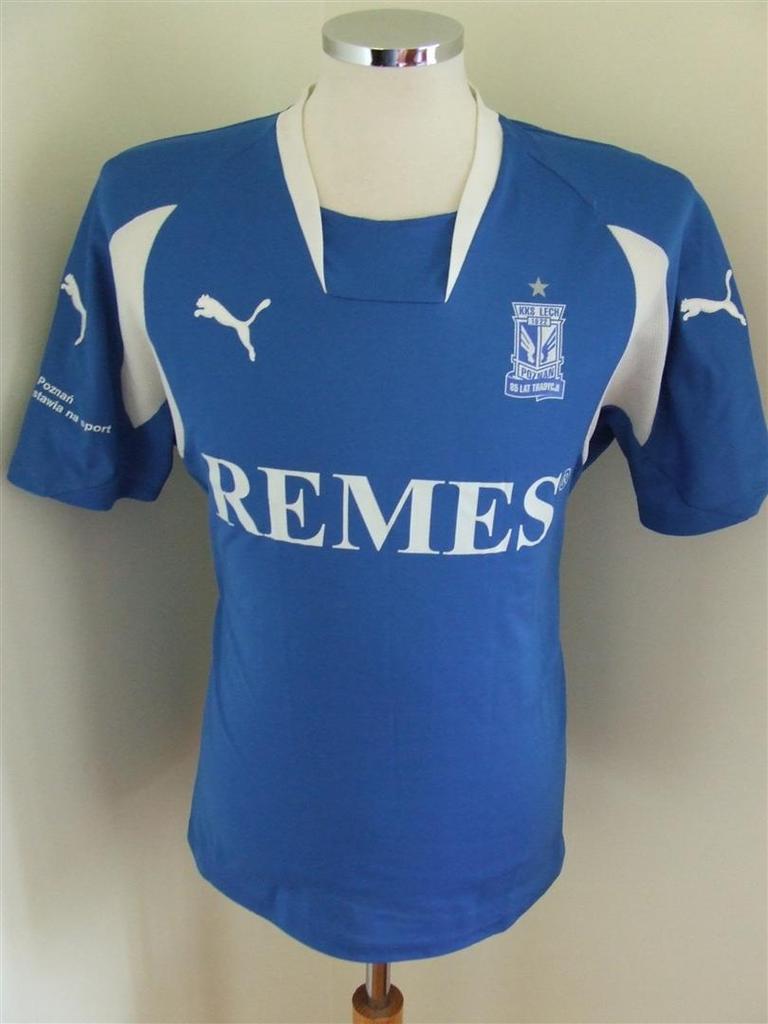 maillot lech poznań domicile 2007-2008 rétro