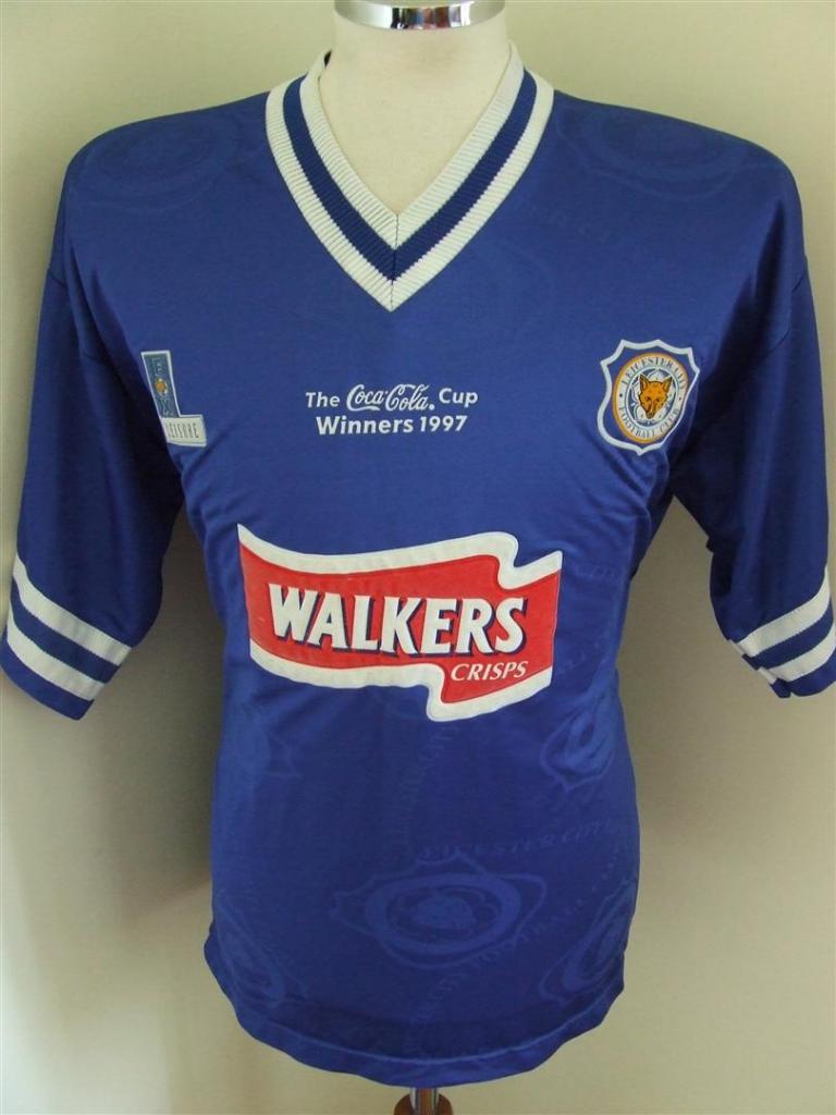 maillot leicester city réplique 1996-1997 rétro