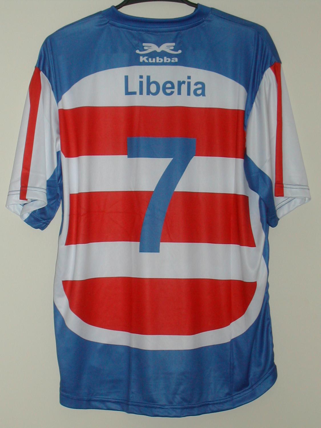 maillot liberia domicile 2009 rétro