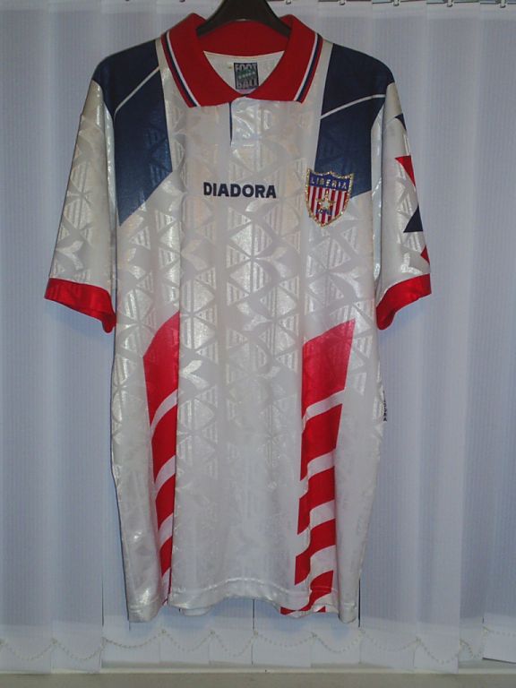 maillot liberia exterieur 1995-1996 pas cher