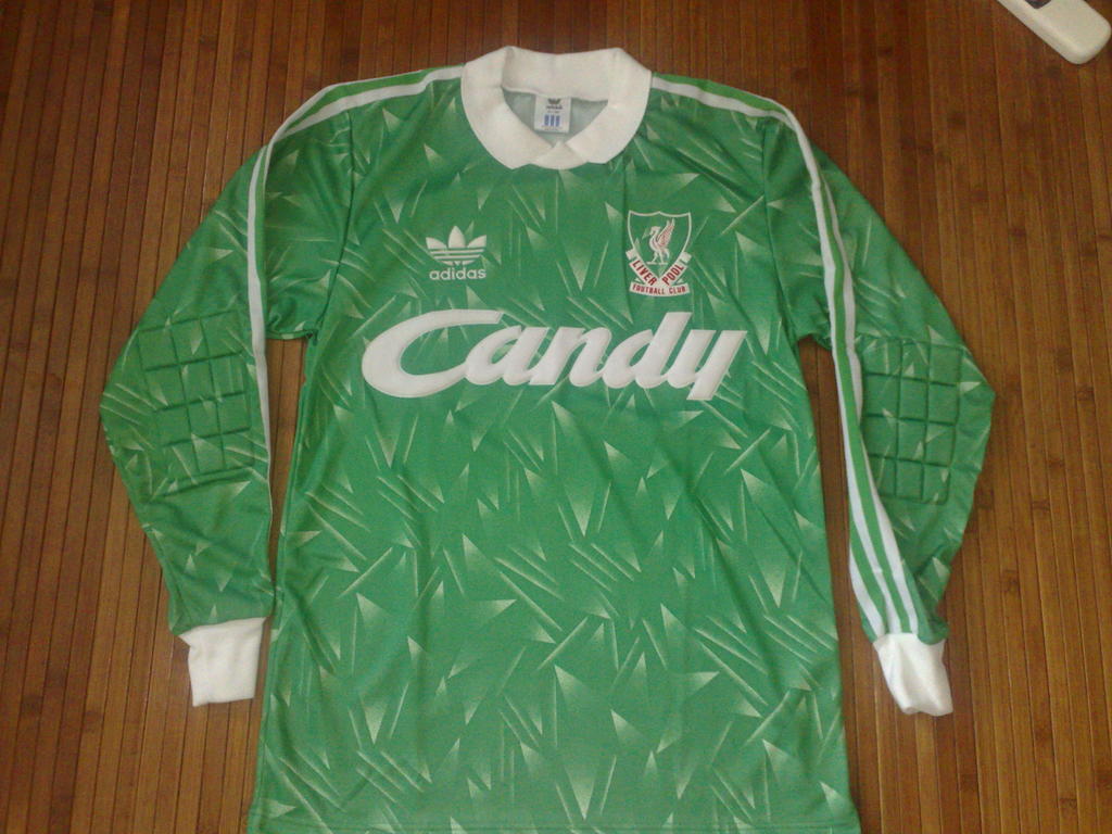 maillot liverpool fc gardien 1989-1991 rétro