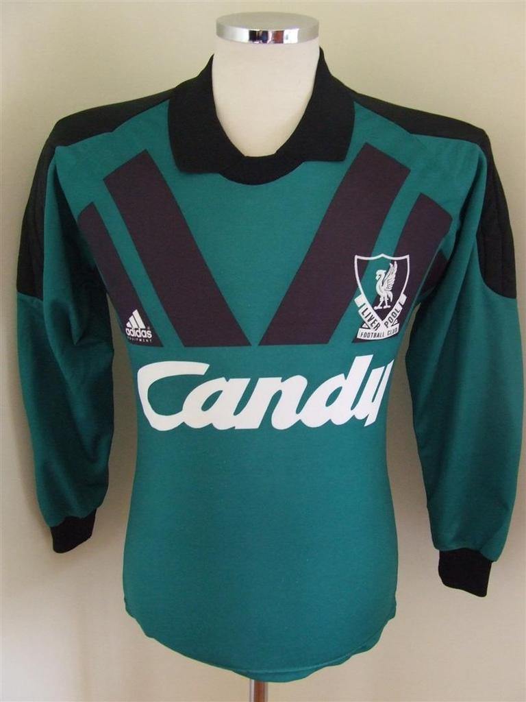 maillot liverpool fc gardien 1991-1992 rétro