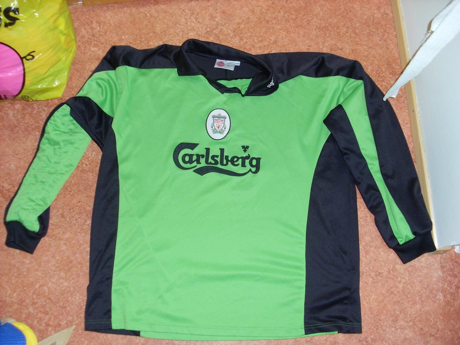 maillot liverpool fc gardien 1998-1999 rétro