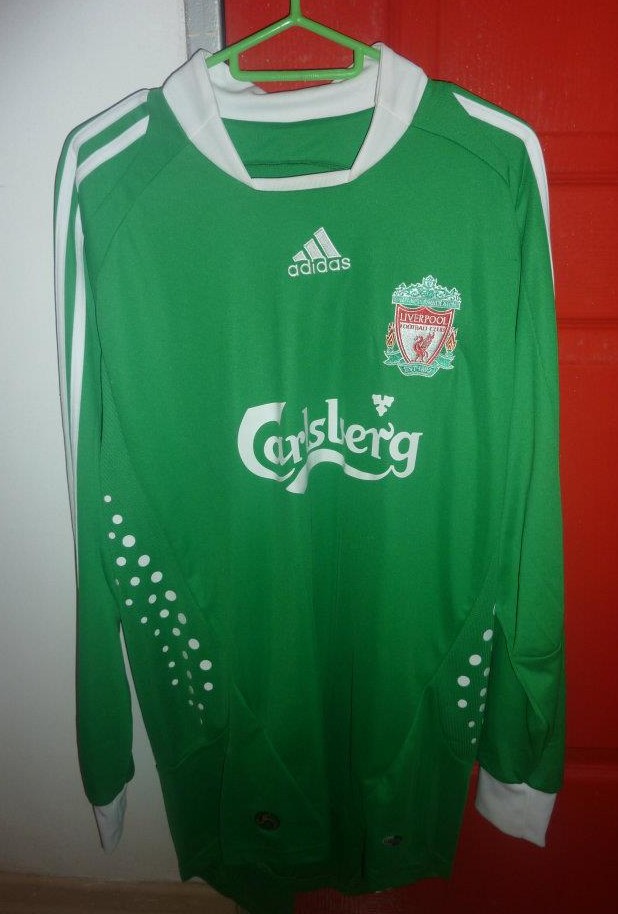 maillot liverpool fc gardien 2008-2009 rétro