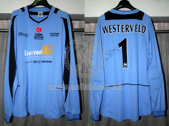 maillot liverpool fc particulier 2005 rétro