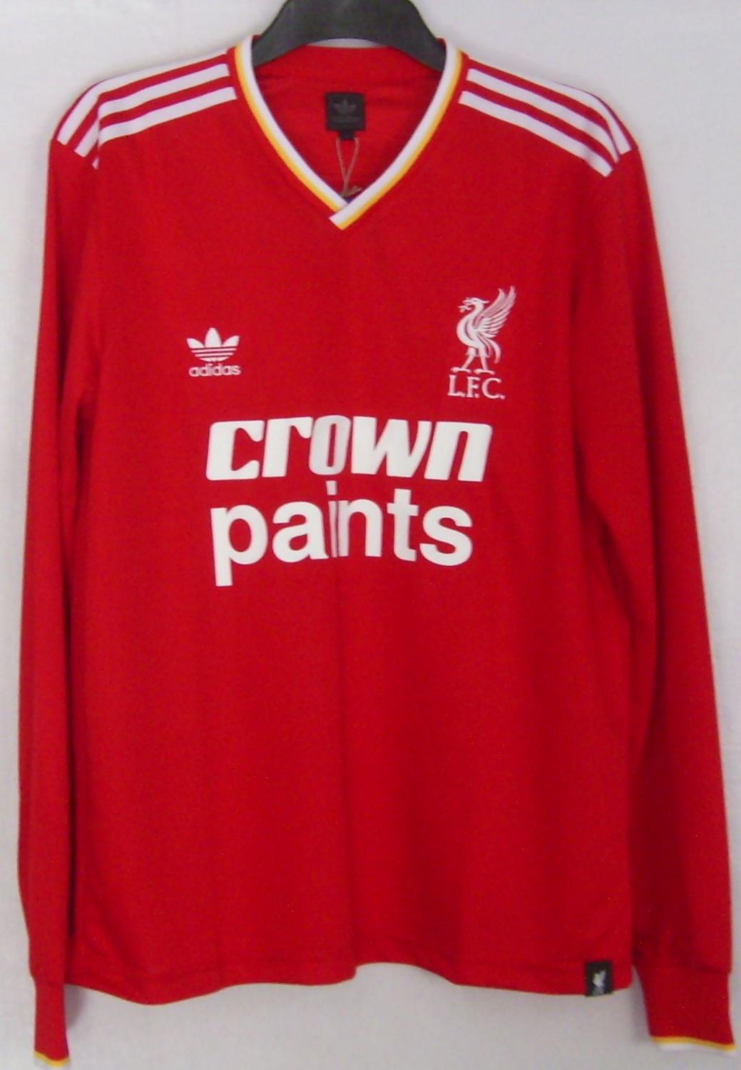maillot liverpool fc réplique 1985-1987 rétro