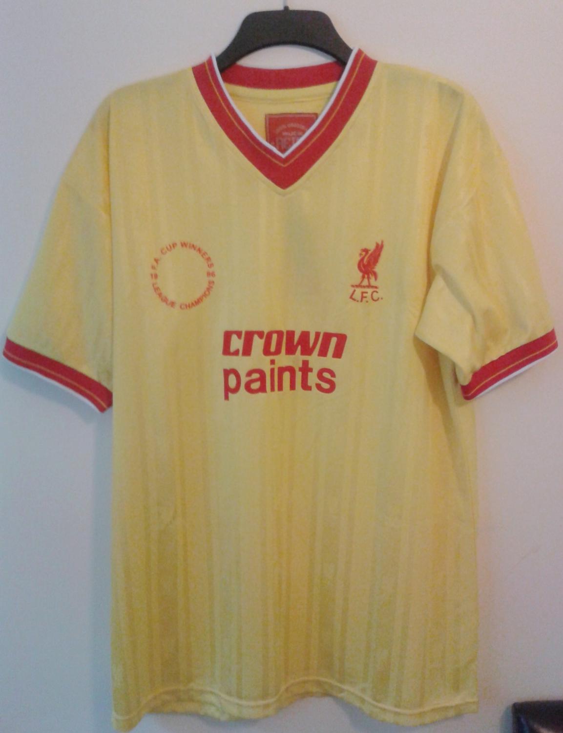 maillot liverpool fc réplique 1986-1987 pas cher