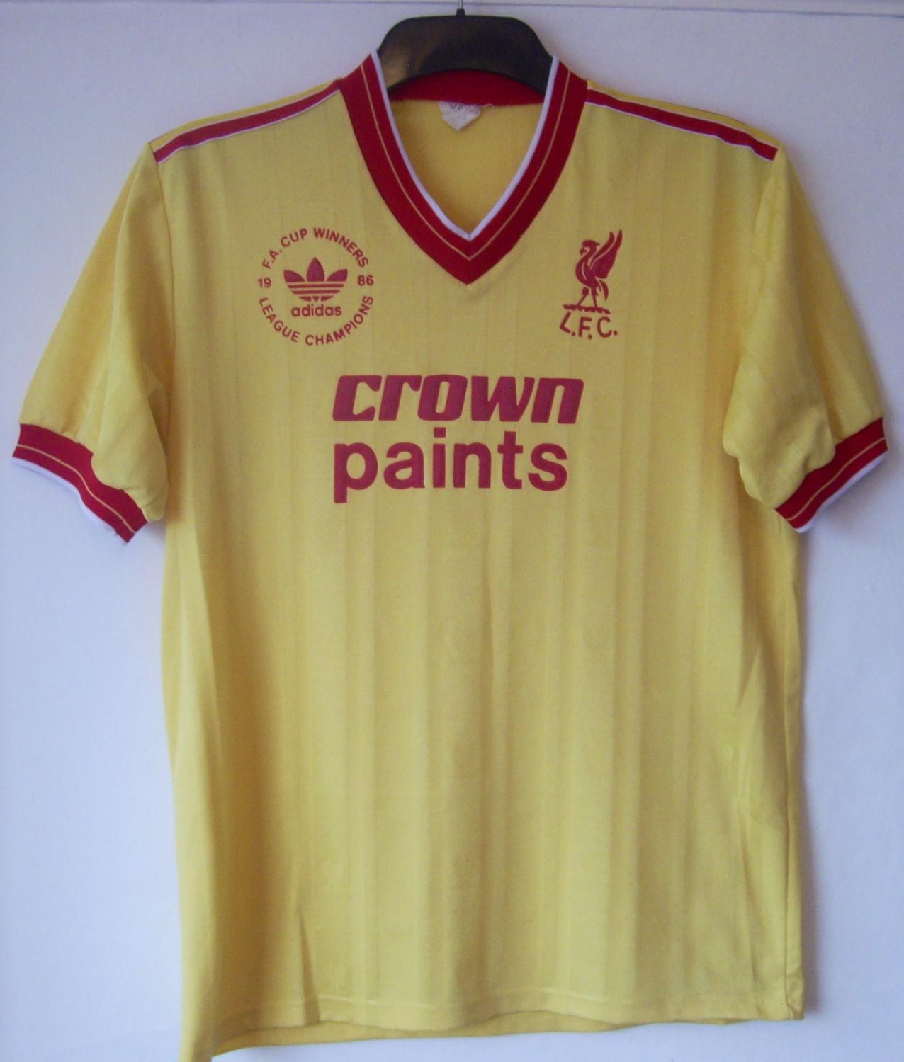 maillot liverpool fc third 1986-1987 rétro