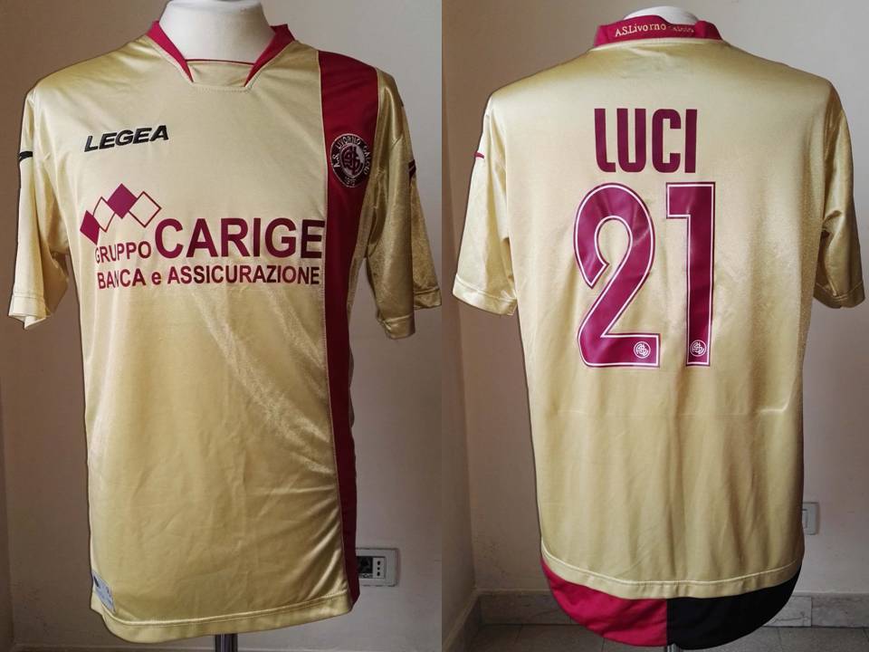 maillot livourne calcio third 2010-2011 rétro