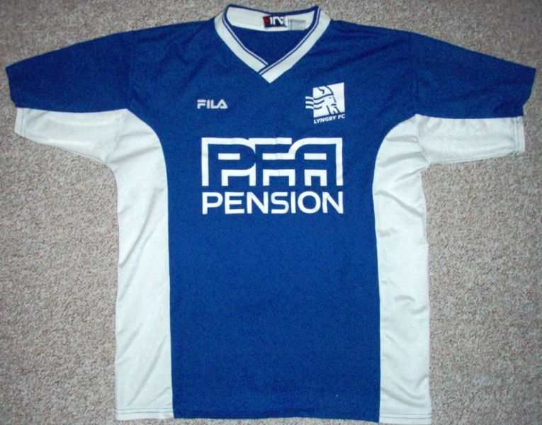 maillot lyngby bk domicile 1999-2001 rétro