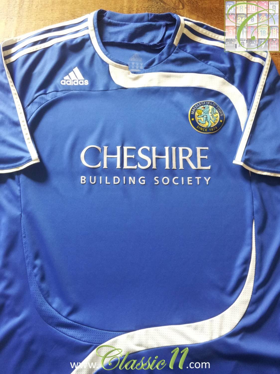 maillot macclesfield town domicile 2008-2010 rétro