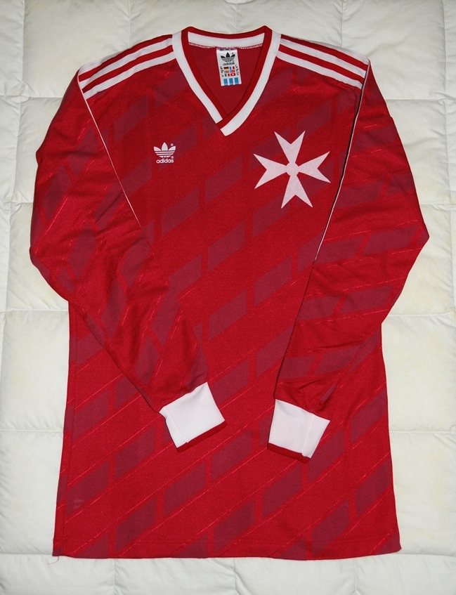 maillot malte domicile 1986-1987 rétro