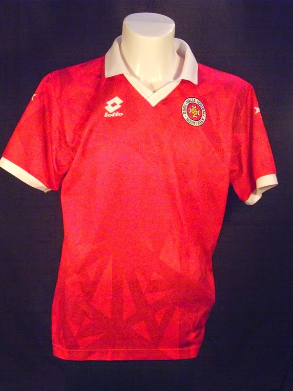 maillot malte domicile 1992-1993 rétro