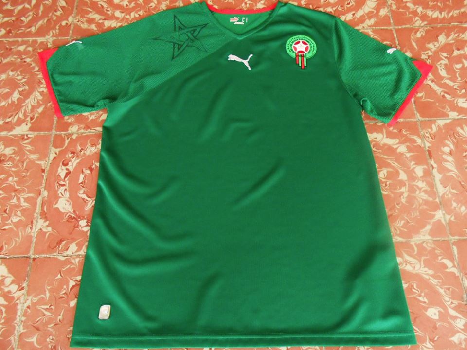 maillot maroc domicile 2010-2012 rétro