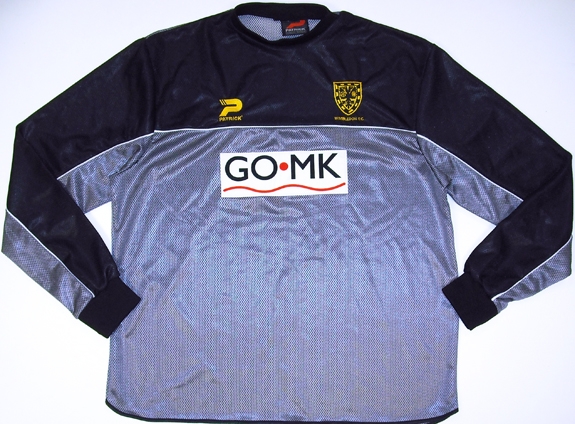 maillot milton keynes dons gardien 2002-2004 rétro