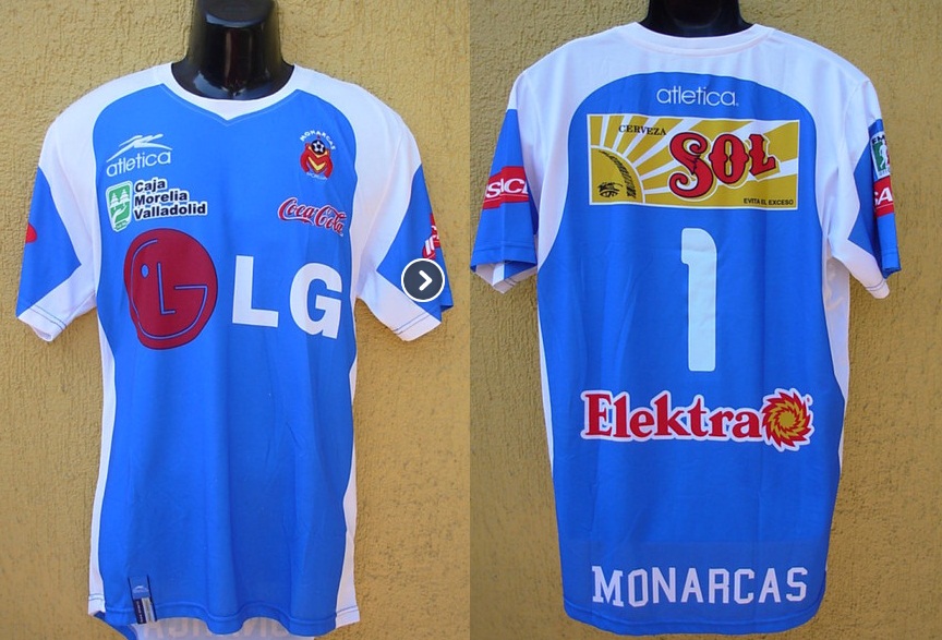 maillot monarcas morelia gardien 2007-2008 rétro