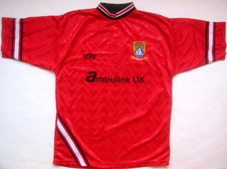 maillot morecambe fc domicile 1997-1998 rétro