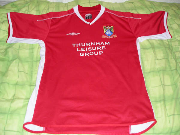 maillot morecambe fc domicile 2002-2004 rétro