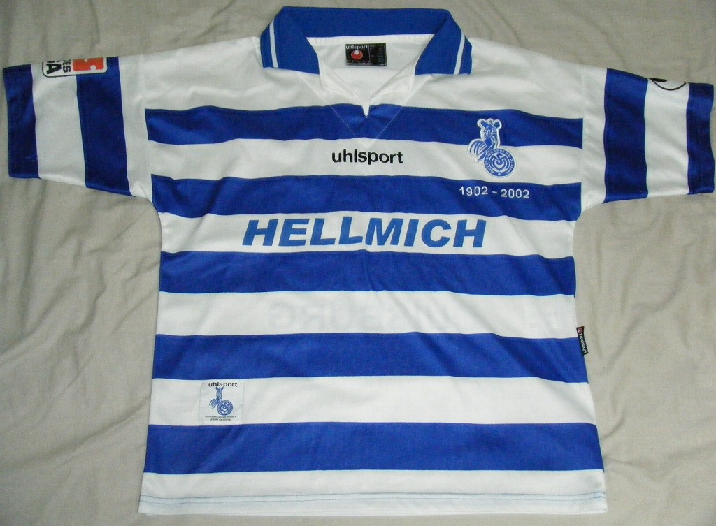 maillot msv duisbourg domicile 2001-2002 rétro