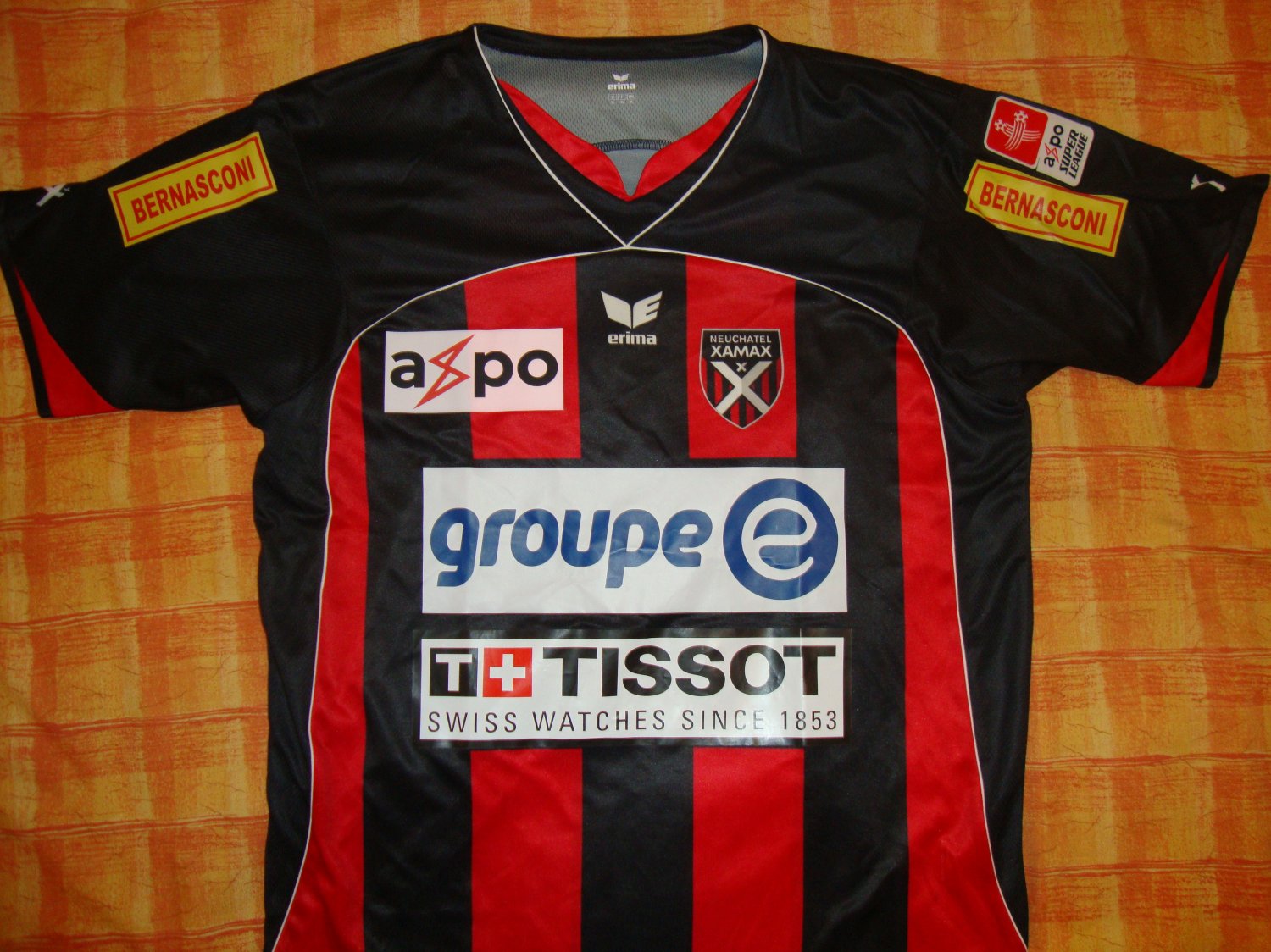 maillot neuchatel xamax domicile 2007-2008 rétro