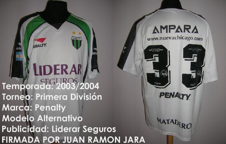 maillot nueva chicago exterieur 2003-2004 rétro