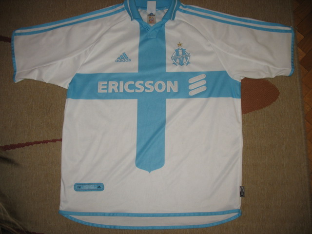 maillot om domicile 2000-2001 pas cher