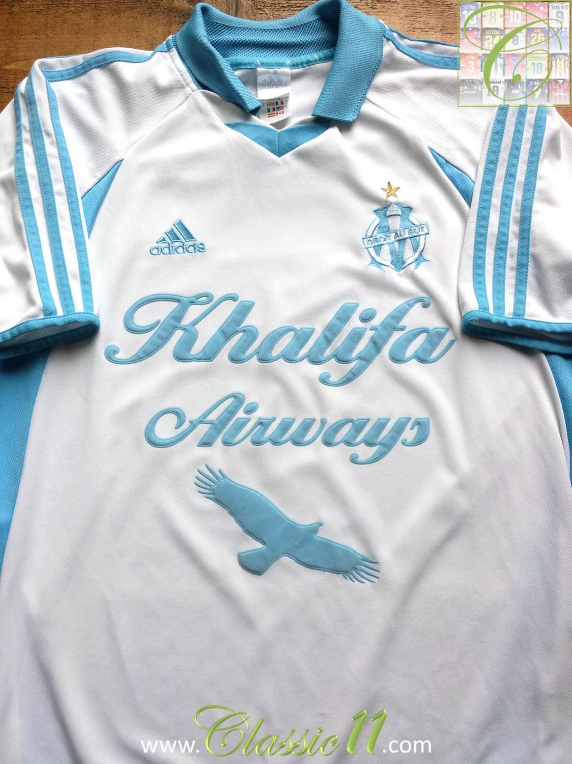 maillot om domicile 2001-2002 pas cher