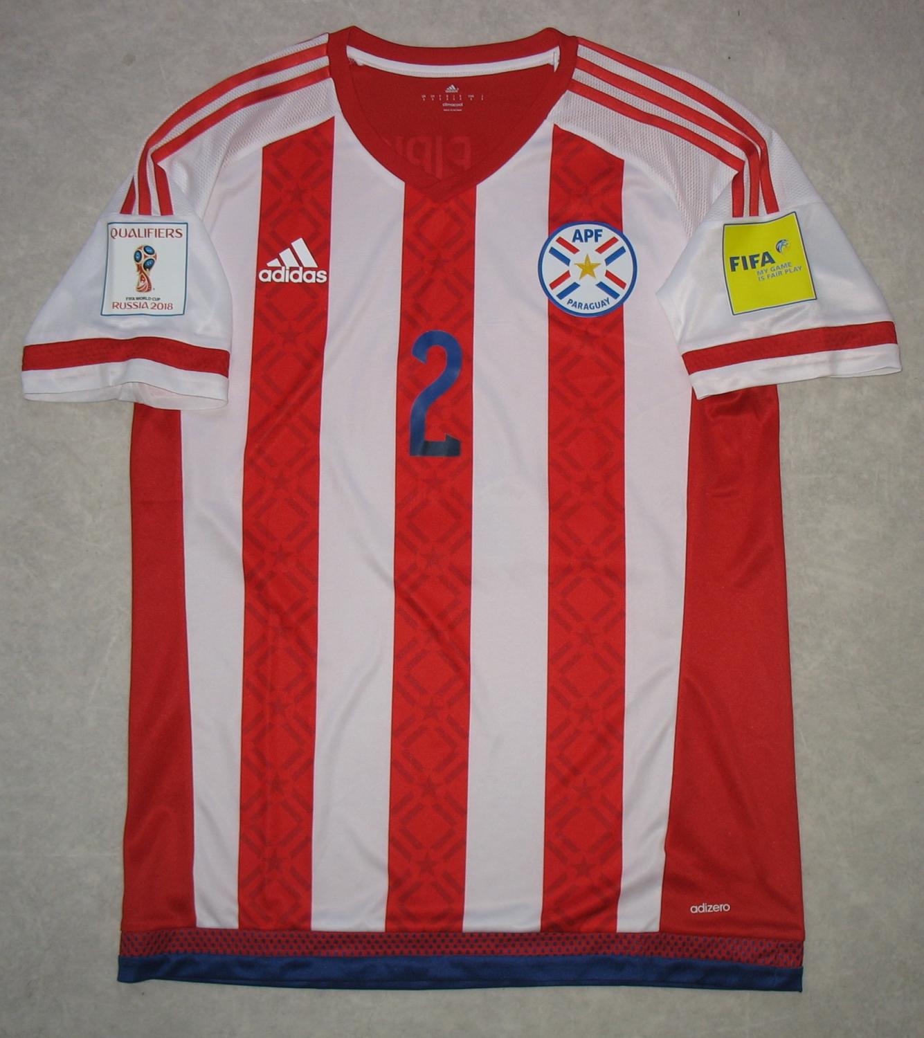 maillot paraguay domicile 2017 rétro