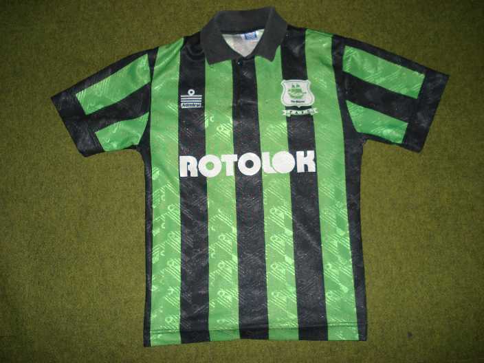 maillot plymouth argyle fc domicile 1994-1995 rétro