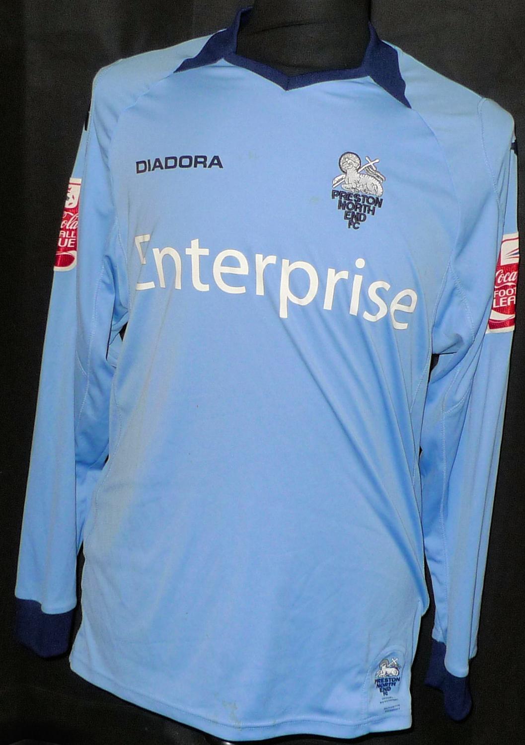 maillot preston north end gardien 2008-2009 rétro