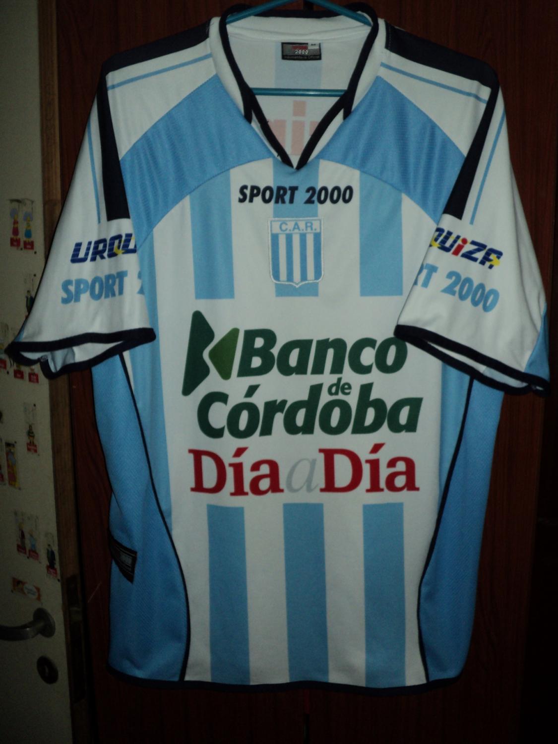 maillot racing de córdoba domicile 2007-2008 rétro