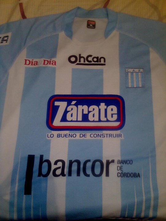 maillot racing de córdoba domicile 2010-2011 pas cher